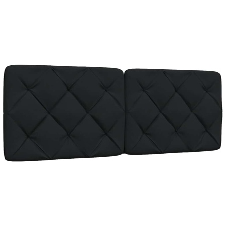 Pernă pentru tăblie de pat, negru, 120 cm, material textil