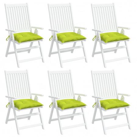 Perne de scaun 6 buc. verde deschis 50x50x7 cm textil oxford - Img 1