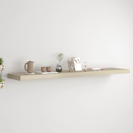 Raft de perete suspendat, stejar, 120x23,5x3,8 cm, MDF