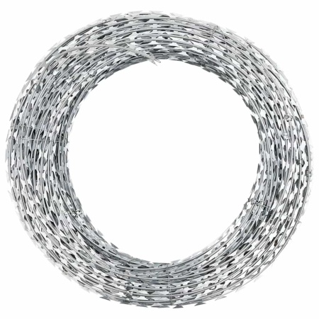 Sârmă ghimpată BTO-22 Concertina cu lame, 100 m oțel galvanizat