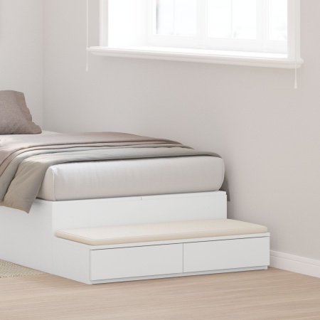 sertar pentru pat , alb, 90x36,5x16,5 cm, din lemn compozit