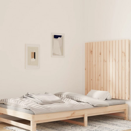 Tăblie de pat pentru perete, 95,5x3x90 cm, lemn masiv de pin