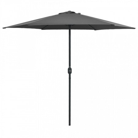 Umbrelă de soare cu stâlp aluminiu, antracit, 270 x 246 cm - Img 1