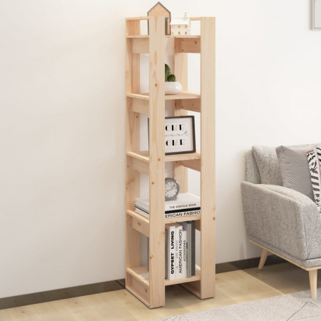 Bibliotecă/Separator cameră, 41x35x160 cm, lemn masiv pin
