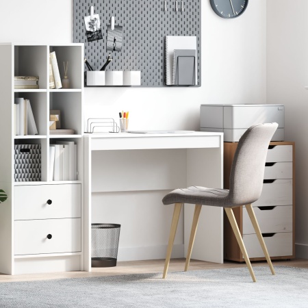 birou de scris Alb Lemn prelucrat Mediu Minimalist