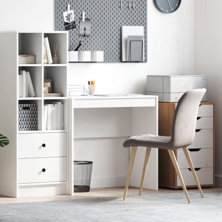 birou de scris Alb MDF 80 x 40 x 76 cm Simplu Birou compact