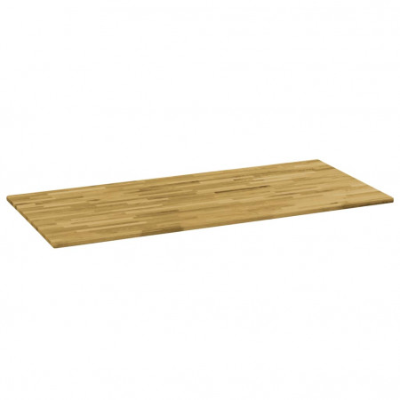 Blat masă, lemn masiv de stejar, dreptunghiular, 23mm 120x60cm - Img 1