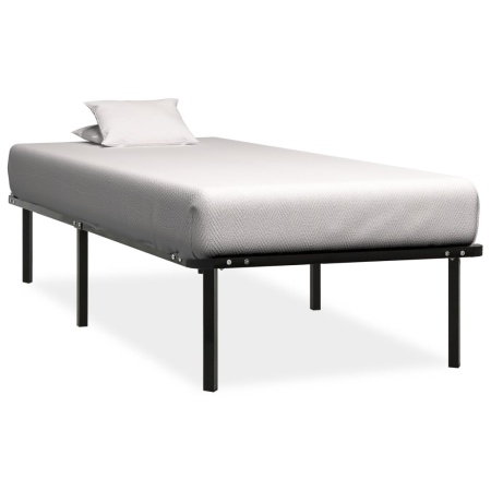 Cadru de pat, negru, 100 x 200 cm, metal