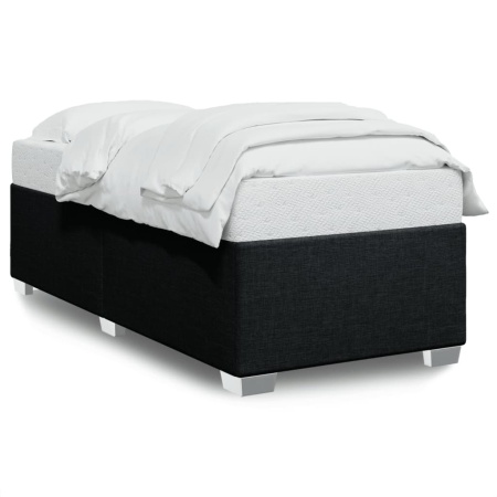 Cadru de pat, negru, 80x200 cm, material textil