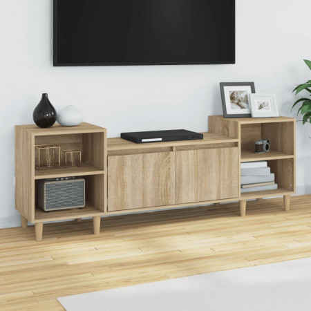 Comodă TV, stejar sonoma, 160x35x55 cm, lemn prelucrat