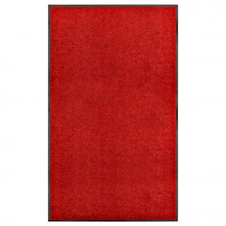 Covoraș de ușă lavabil, roșu, 90 x 150 cm