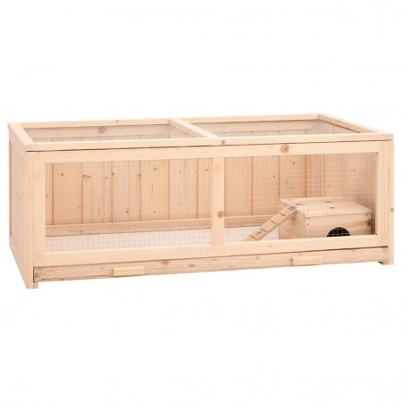 Cușcă pentru hamsteri, 104x52x54 cm, lemn masiv de brad - Img 1