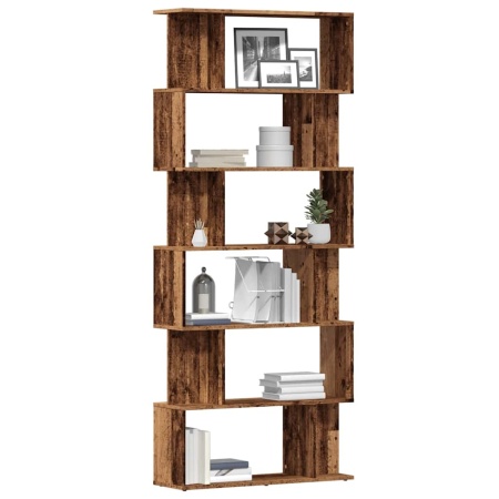 Dulap cu cărți din lemn vechi 80x24x192 cm lemn prelucrat