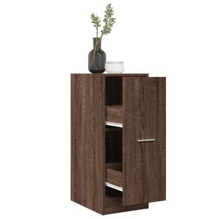 Dulap de farmacie, stejar maro, 30x41x77,5 cm, lemn prelucrat
