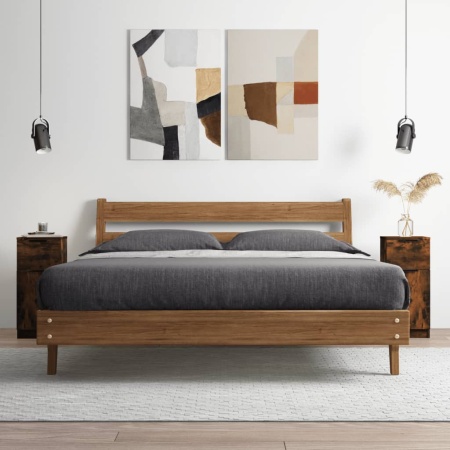 Dulap, stejar fumuriu, 30x30x70 cm, lemn prelucrat