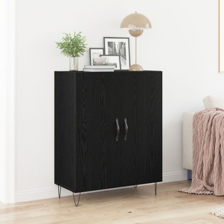 Dulap, stejar negru, 69,5x34x90 cm, lemn prelucrat