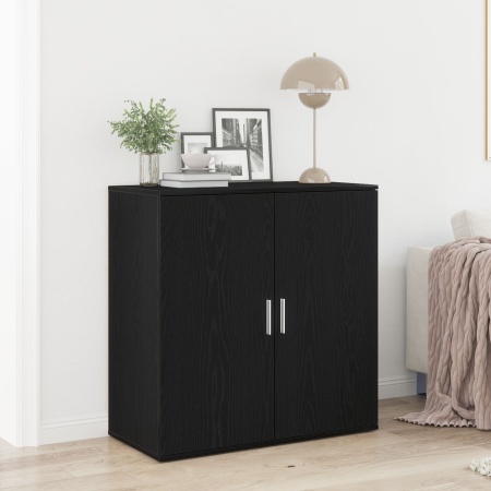 Dulap, stejar negru, 79x38x80 cm, lemn prelucrat
