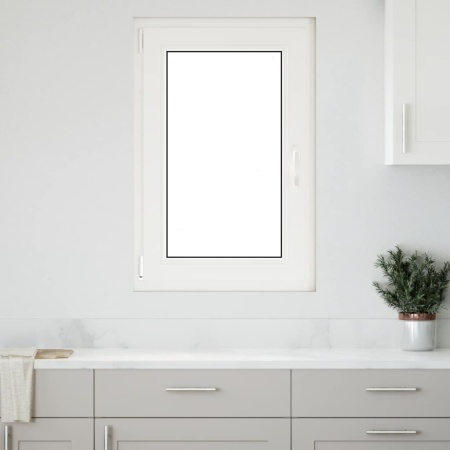 Fereastra de subsol „RISOR” 60x80 cm Rabatabil DIN Stânga Alb