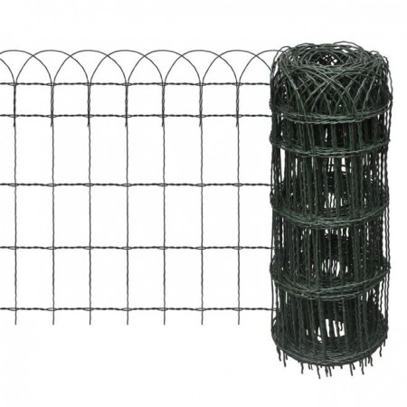 Gard delimitare grădină fier vopsit electrostatic 25 x 0,65 m - Img 1