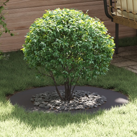 Ghiveci din Plastic Negru Plastic Mare Rotund Modern
