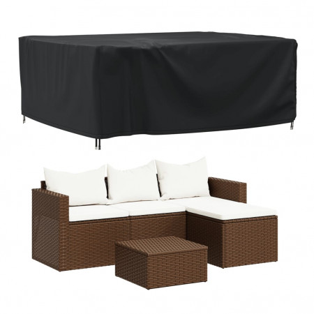 Husă mobilier de grădină negru 200x160x70 cm impermeabilă 420D
