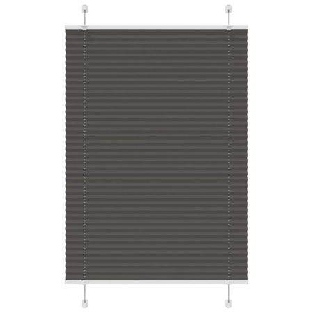 Jaluză plisată negru 85x150 cm Lățime țesătură 84,4cm poliester