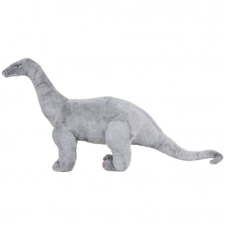 Jucărie de pluș verticală dinozaur Brachiosaurus, gri XXL