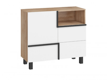 Lars Lar-01 Commode 1D2S S.Bright/White - Img 1