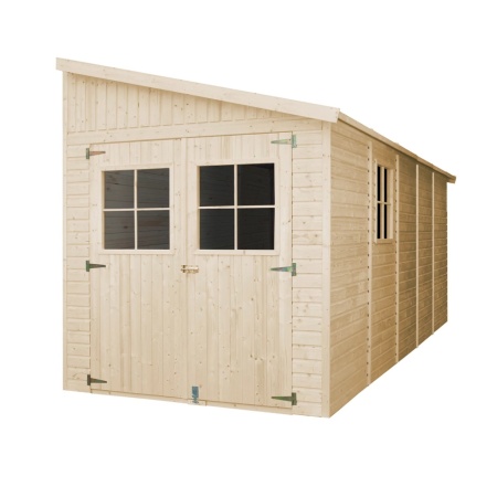 Magazin de gradina din lemn H244 x 218 x 514 cm / 10 m2 - TIMBELA M341A