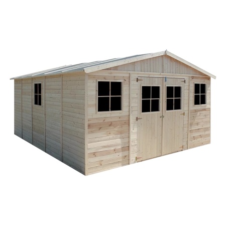Magazin de grădină din lemn L14ft x L17ft x H8ft - TIMBELA M333+M333G