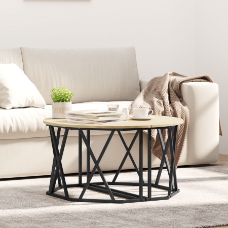 Masa de cafea Sonoma Oak 80x80x42 cm din lemn stratificat