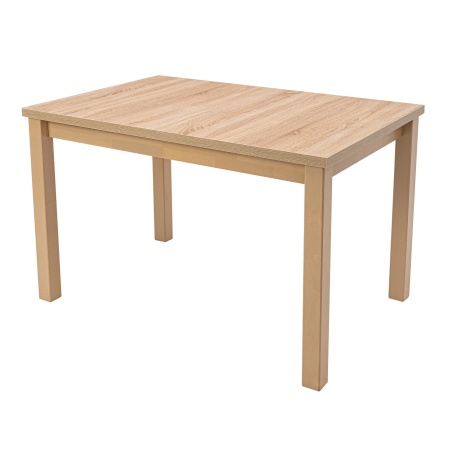 Masa extensibila mb-13 max5 120x150 cm , sonoma, lemn masiv de fag si pal