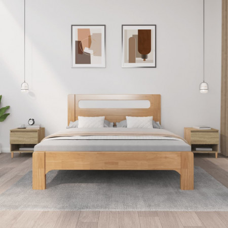 Noptiere, 2 buc., stejar sonoma, 50x46x50 cm, lemn prelucrat
