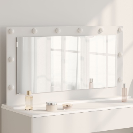 Oglindă Vanity cu Lumini LED Alb 100x55x18 cm