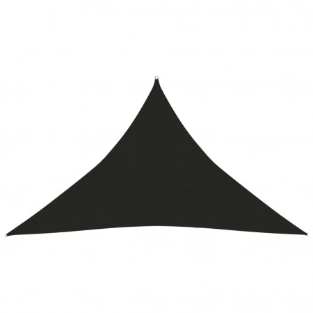 Pânză parasolar, negru, 5x5x6 m, HDPE, 160 g/m²