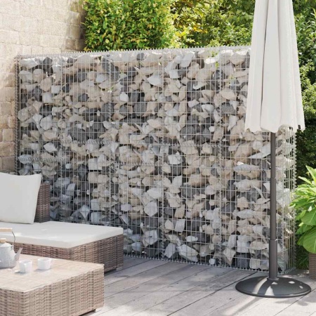 Perete gabion cu capace, 300 x 30 x 200 cm, oțel galvanizat