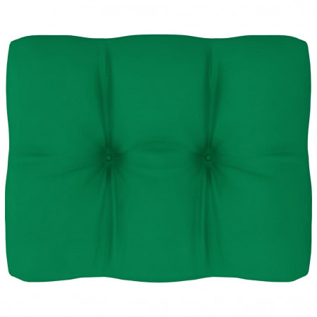 Pernă pentru canapea din paleți, verde, 50 x 40 x 10 cm - Img 1