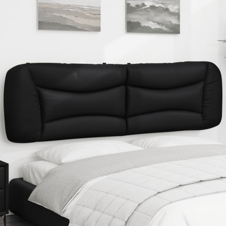 Pernă pentru tăblie pat, negru, 180 cm, piele artificială