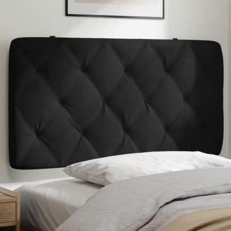 Pernă tăblie de pat, negru, 100 cm, catifea