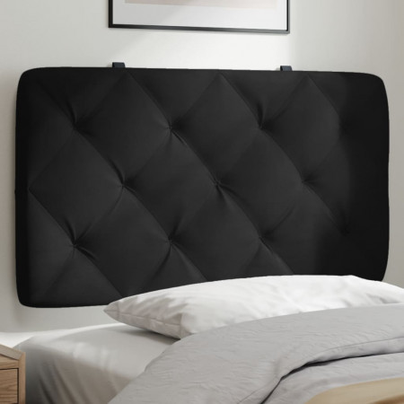 Pernă tăblie de pat, negru, 90 cm, catifea