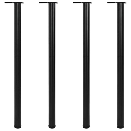 Picioare de masă reglabile pe înălțime, 4 buc, 1100 mm, negru