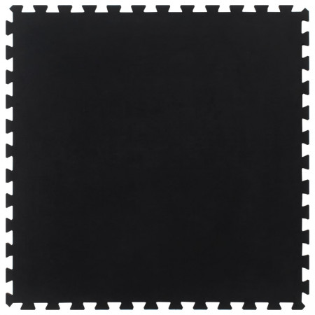 Placă de podea din cauciuc, negru, 12 mm, 100x100 cm - Img 1