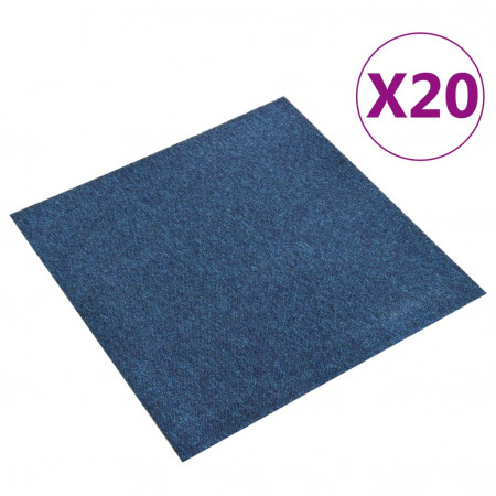 Plăci de pardoseală, 20 buc., albastru închis, 50 x 50 cm, 5 m² - Img 1