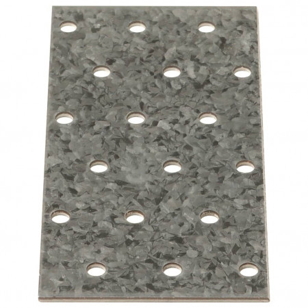 Plăci perforate, 40 buc., 2 mm, 120x60 mm, oțel galvanizat