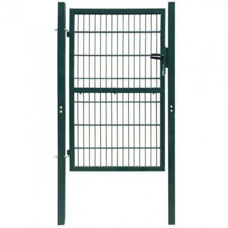 Poartă 2D pentru gard (simplă) 106 x 190 cm, verde