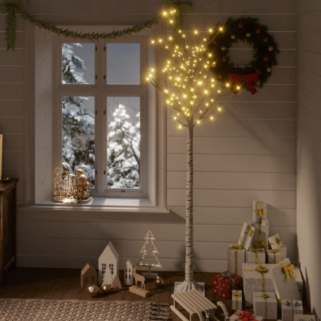 Pom Crăciun 180 LED-uri alb cald salcie 1,8 m interior/exterior