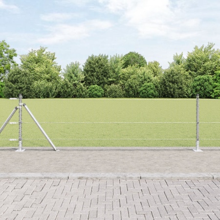 Set de Garduri Set de 2 Oțel Galvanizat 25 x 0.5 m Rezistent