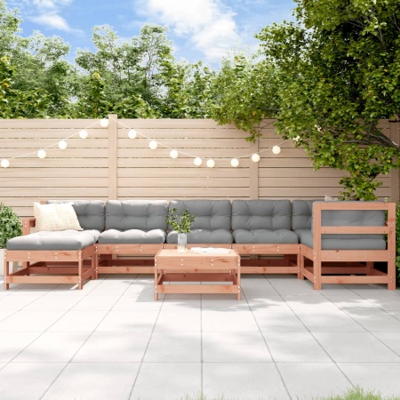 Set mobilier de grădină cu perne, 8 piese, lemn masiv douglas
