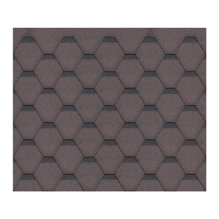 Sindrila bitum pentru acoperis Hexagonal Rock H516BROWN - Img 1