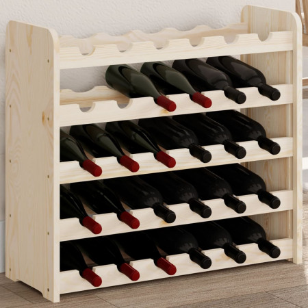 Suport de vinuri, 67,5x25x60 cm, lemn masiv de pin - Img 1